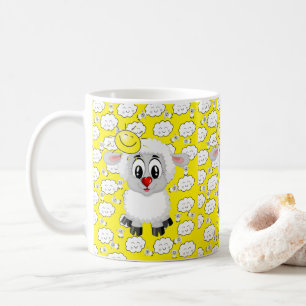 Schaf Wolken Gelbe Sonne Tasse
