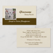 Schafbauernhof-Visitenkarte Visitenkarte (Vorne/Hinten)