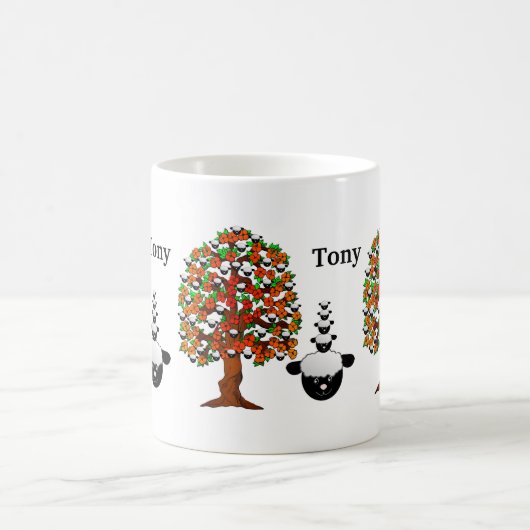 Schafbaum Weiße Tasse (Mittel)