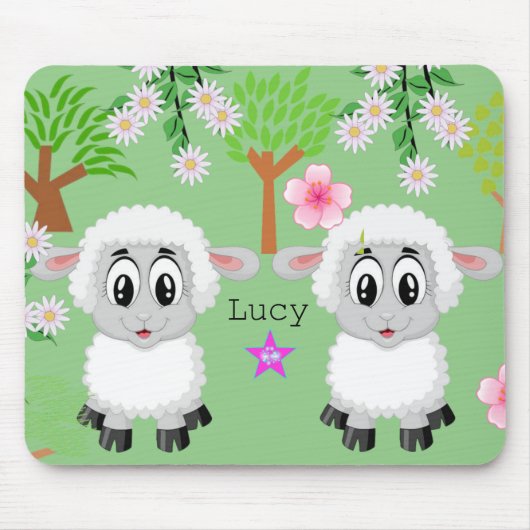 Schafblütenbäume Grüne Maus Pad! Mousepad (Vorne)