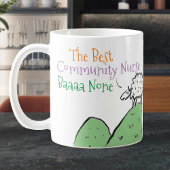 Schafdesign für eine Tasse des Krankenkaffees