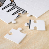 Schafe als Bauer mit Rake & Hat Puzzle (Seite)