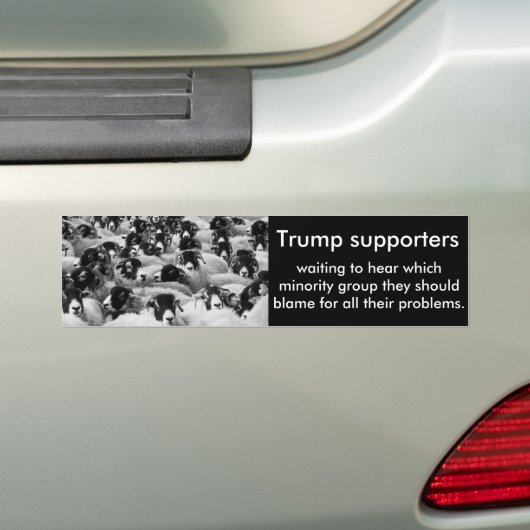 Schafe als Trumpfanhänger Autoaufkleber (Auf Auto)