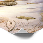 Schafe auf dem Rücken Poster (Ecke)