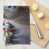 Schafe auf dem Times Square Geschirrtuch (Viertel Falte)