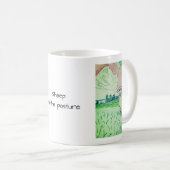 Schafe auf der Weide Kaffeetasse (VorderseiteRechts)