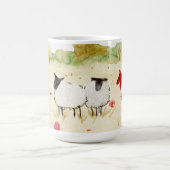 Schafe auf der Wiese Kaffeetasse (Mittel)