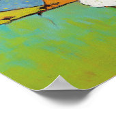 Schafe auf der Wiese Poster (Ecke)