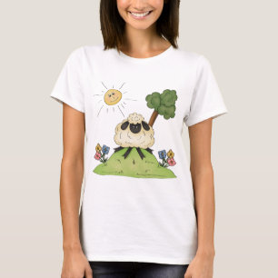 Schafe auf einem Hügel Frauen T - Shirt
