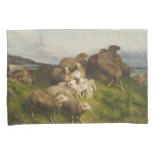 Schafe auf einer Wiese (von August Friedrich Schen Kissenbezug (Vorderseite-Rechts)
