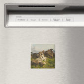 Schafe auf einer Wiese (von August Friedrich Schen Magnet (In Situ (Geschirrspüler))