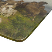 Schafe auf einer Wiese (von August Friedrich Schen Schneidebrett (Ecke)