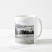 Schafe auf frostigem Feld Kaffeetasse (VorderseiteRechts)