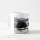 Schafe auf frostigem Feld Kaffeetasse (Vorderseite Links)