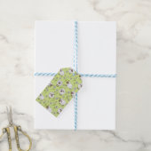 Schafe auf Honigtaube grün zählen Geschenkanhänger (Mit Garn)