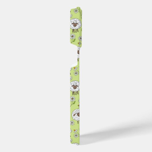 Schafe auf Honigtaube grün zählen iPhone Hülle (Rechte Seite)