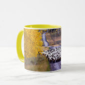 Schafe auf Land-Straße Tasse (Vorderseite Links)