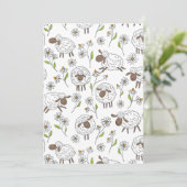 Schafe auf Weiß zählen (Stehend Vorderseite)