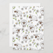 Schafe auf Weiß zählen (Vorne/Hinten)