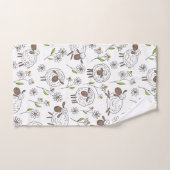 Schafe auf Weiß zählen Badhandtuch Set (Handtuch)