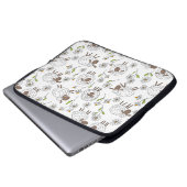 Schafe auf Weiß zählen Laptopschutzhülle (Vorne Knopf)