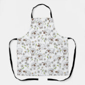 Schafe auf Weiß zählen Schürze (Vorderseite)