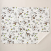 Schafe auf Weiß zählen Sherpadecke (Vorderseite (Horizontal))