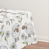 Schafe auf Weiß zählen Tischdecke (Beispiel)