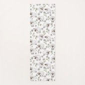 Schafe auf Weiß zählen Yogamatte (Vorderseite)