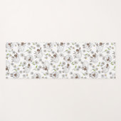 Schafe auf Weiß zählen Yogamatte (Vorderseite (Horizontal))