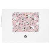 Schafe auf Zuckerbonbons pink zählen (Rückseite Horizontal)