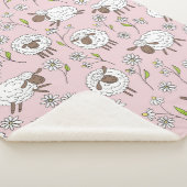 Schafe auf Zuckerbonbons pink zählen Sherpadecke (3/4)
