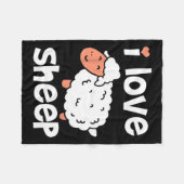 Schafe Bauer Fleecedecke (Vorderseite (Horizontal))