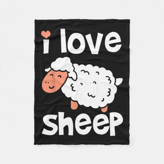 Schafe Bauer Fleecedecke (Vorderseite)