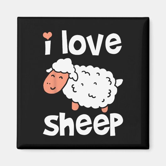 Schafe Bauer Magnet (Vorne)