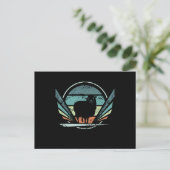 Schafe Bauer Retro Postkarte (Stehend Vorderseite)