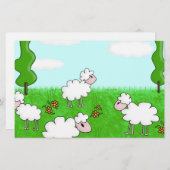 Schafe Briefpapier (Vorne/Hinten)