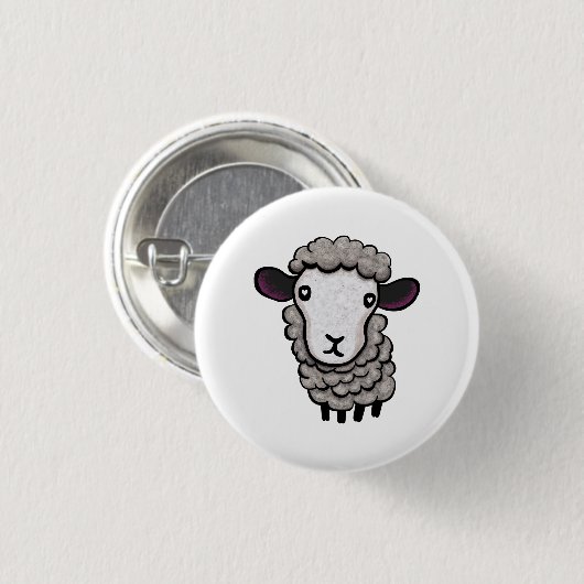 Schafe Button (Vorne & Hinten)