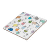 Schafe Cartoon farbig Fliese (Seite)