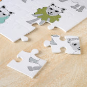 Schafe Cartoon farbig Puzzle (Seite)