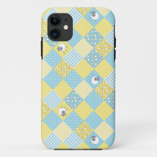 Schafe, Country Imitate Patchwork iPhone 5/5s Fall Case-Mate iPhone Hülle