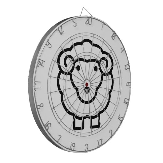 Schafe Dartscheibe (Vorderseite Links)