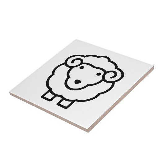 Schafe dekorative Fliesen (Seite)