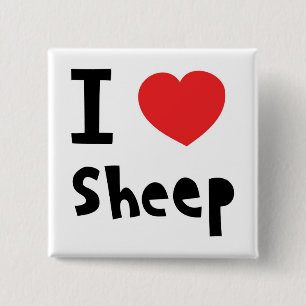 Schafe der Liebe I Button
