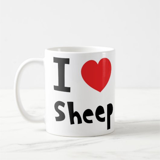 Schafe der Liebe I Kaffeetasse (Links)