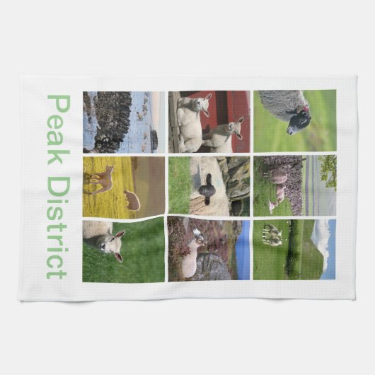 Schafe des Peak District Geschirrtuch (Horizontal)