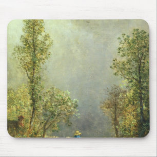 Schafe, die einen Sturm aufpassen Mousepad