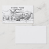 Schafe, die Geschäfts-Karten zeichnen Visitenkarte (Vorne/Hinten)