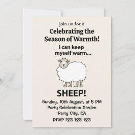 Schafe, die ich mir selbst wärmen kann einladung