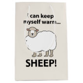 Schafe, die ich mir selbst wärmen kann mittlere geschenktüte (Vorderseite)